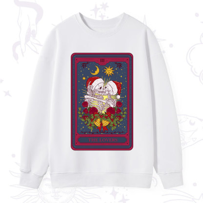 Purplehecate Christmas The Lovers Tarot Sweatshirt