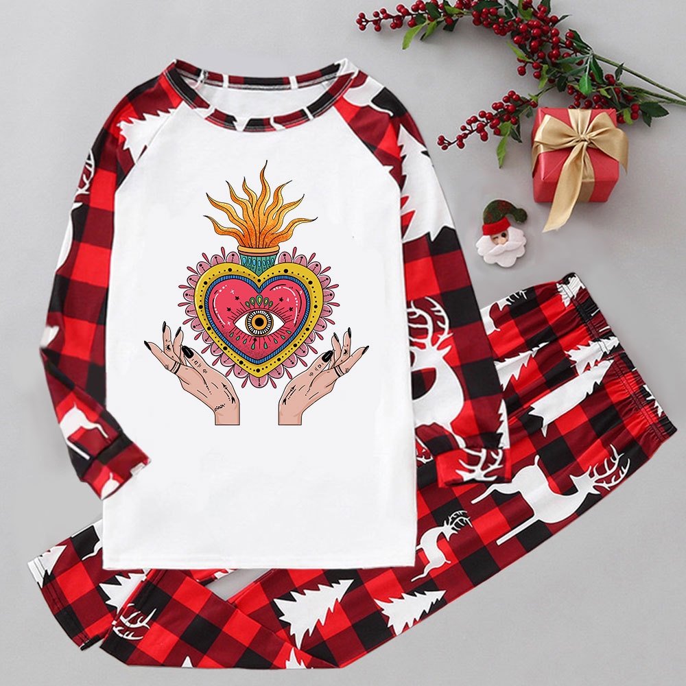 Purplehecate The Fiery Eye Elk Christmas Pajamas