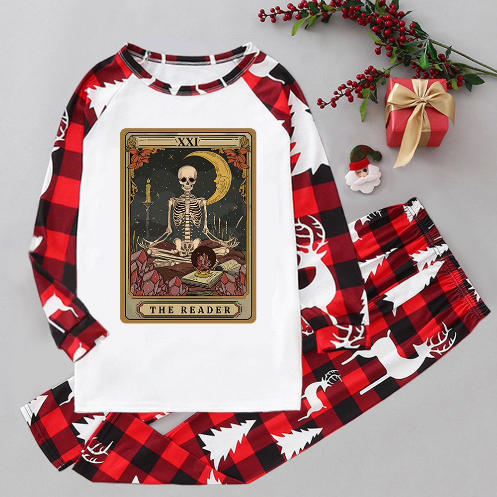 Purplehecate The Reader Tarot Elk Christmas Pajamas