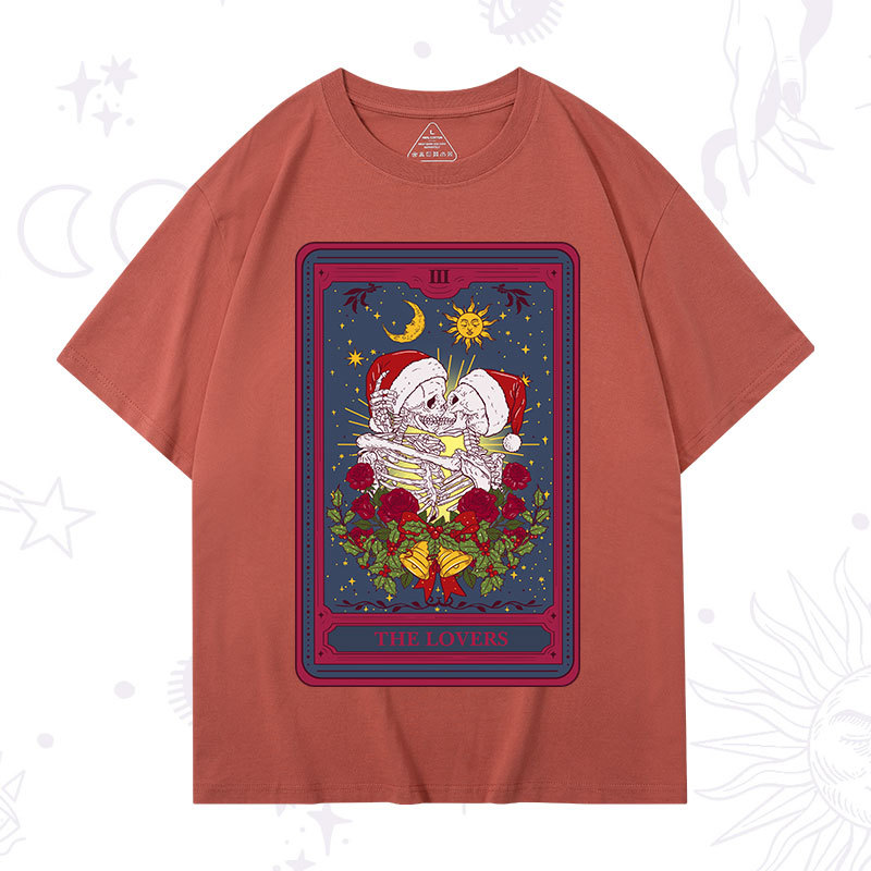 Purplehecate Christmas The Lovers Tarot T-Shirt