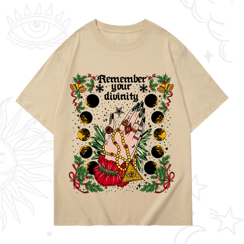 Purplehecate Christmas Remember Your Divinity T-Shirt