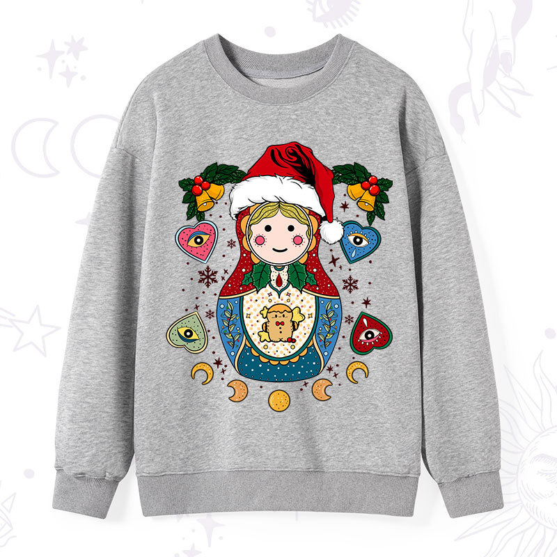 Purplehecate Christmas Nesting Doll Sweatshirt