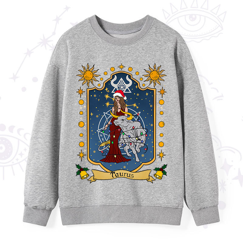 Purplehecate Christmas Taurus Zodiac Sweatshirt