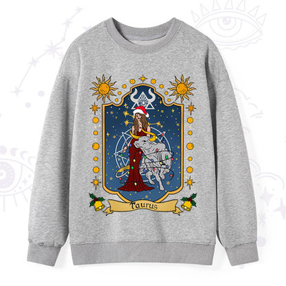 Purplehecate Christmas Taurus Zodiac Sweatshirt