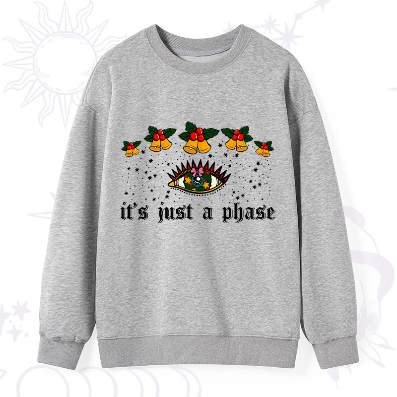 Purplehecate Christmas It's Just A Phase Sweatshirt