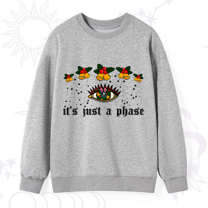 Purplehecate Christmas It's Just A Phase Sweatshirt