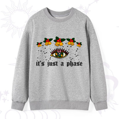 Purplehecate Christmas It's Just A Phase Sweatshirt