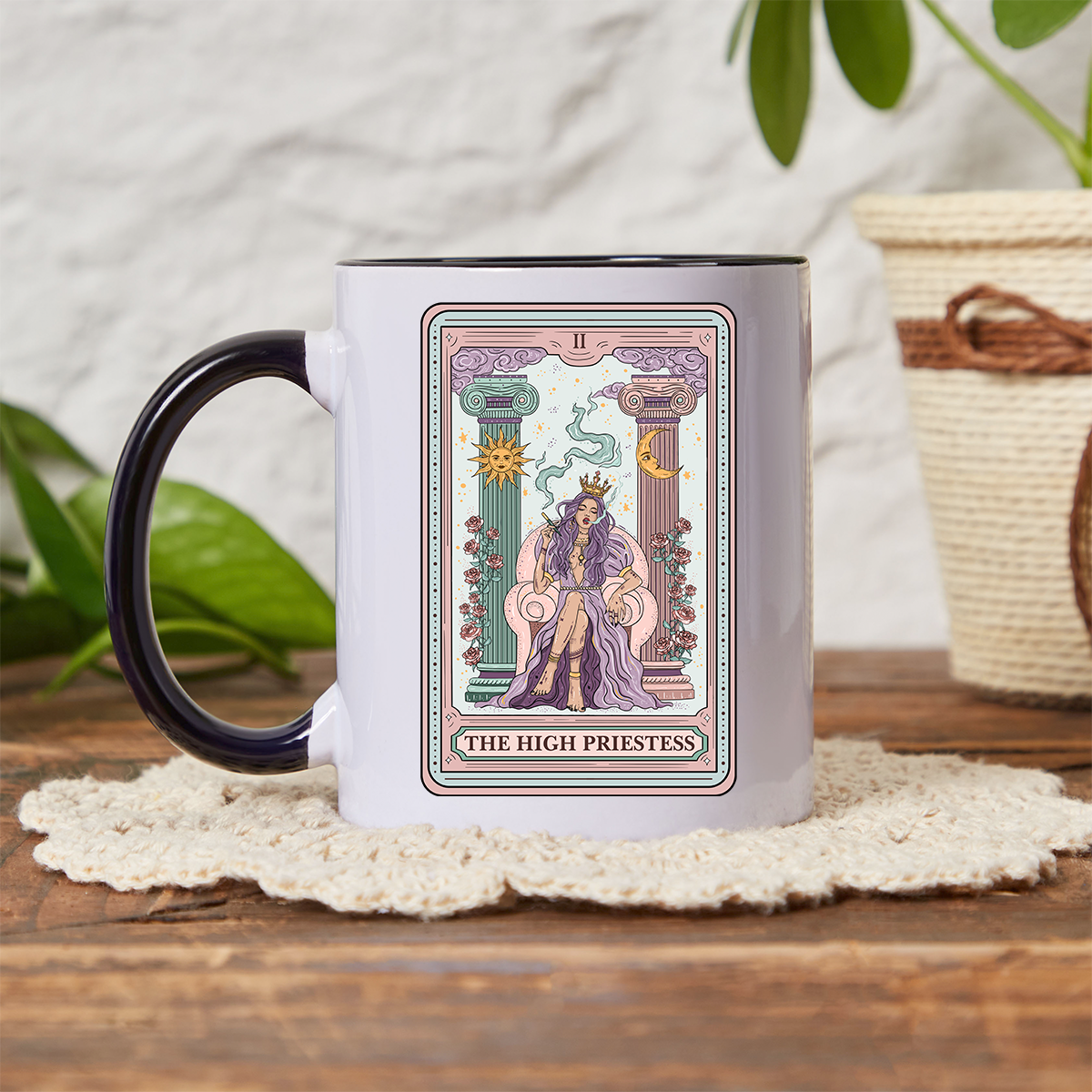 Purplehecate The High Priestess Tarot Card Mug