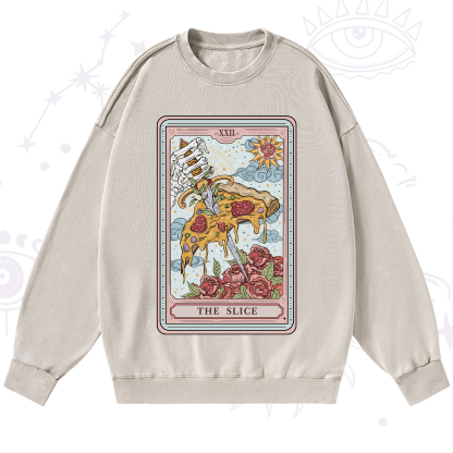 Purplehecate The Slice Tarot Washed Sweatshirt