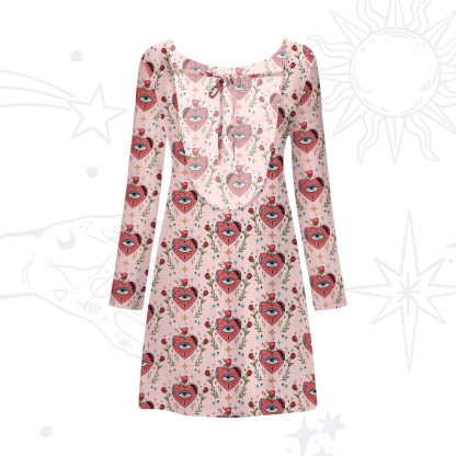 Purplehecate Mystic Eye Beachwear Cover-Up Dress