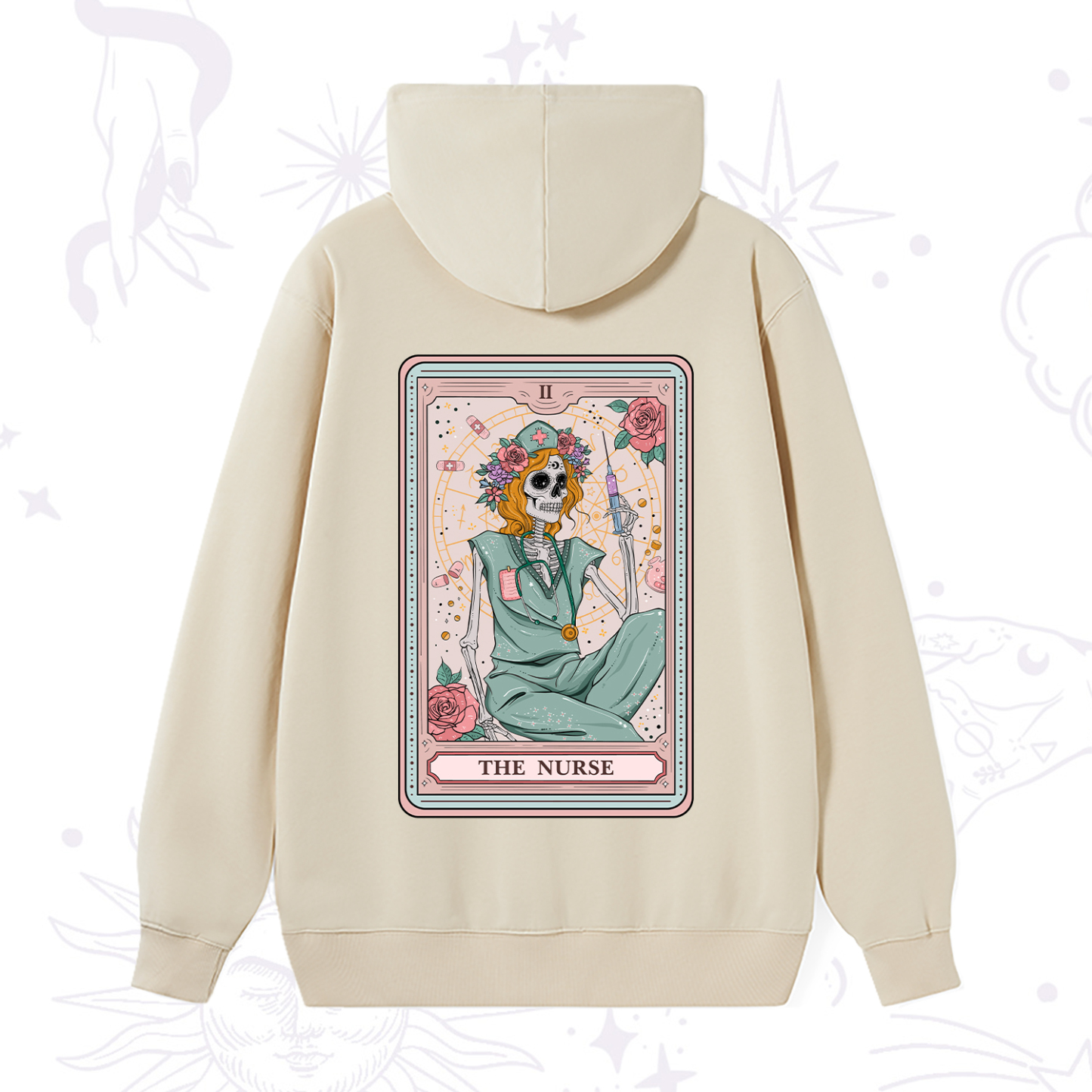 Purplehecate The Nurse Tarot Card Hoodie