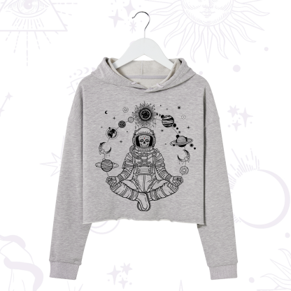 Purplehecate Cosmic Meditator Crop Hoodie