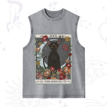Purplehecate The Sphynx Tarot Washed Tank