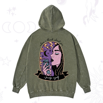 Purplehecate When I Think About You Washed Hoodie
