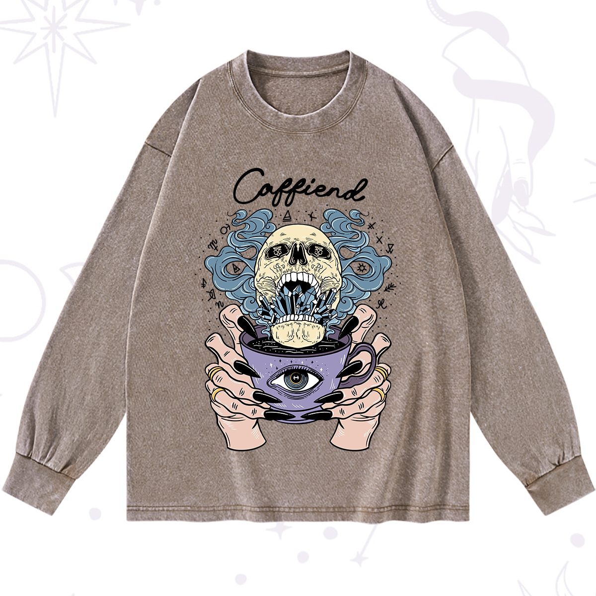 Purplehecate Caffiend Washed Long Sleeve Shirt