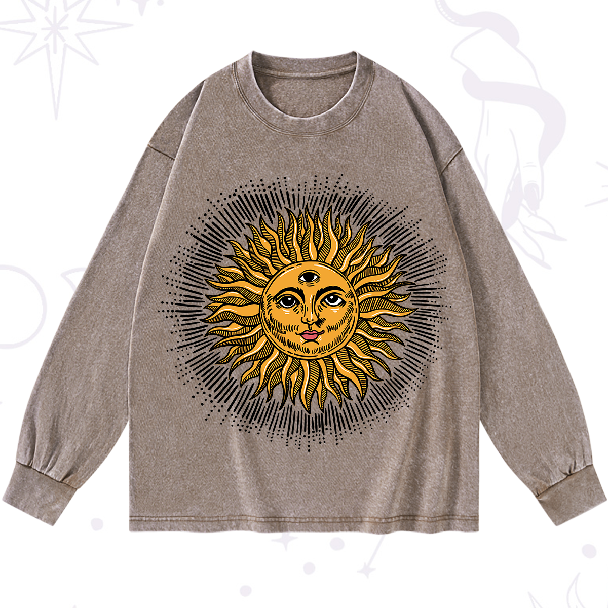 Purplehecate Sat Nam Washed Long Sleeve Shirt