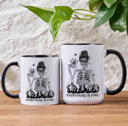 Purplehecate Everything Is Fine Mug