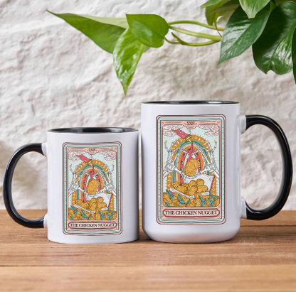 Purplehecate The Chicken Nugget Food Tarot Mug