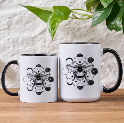 Purplehecate Moon Bee Mug