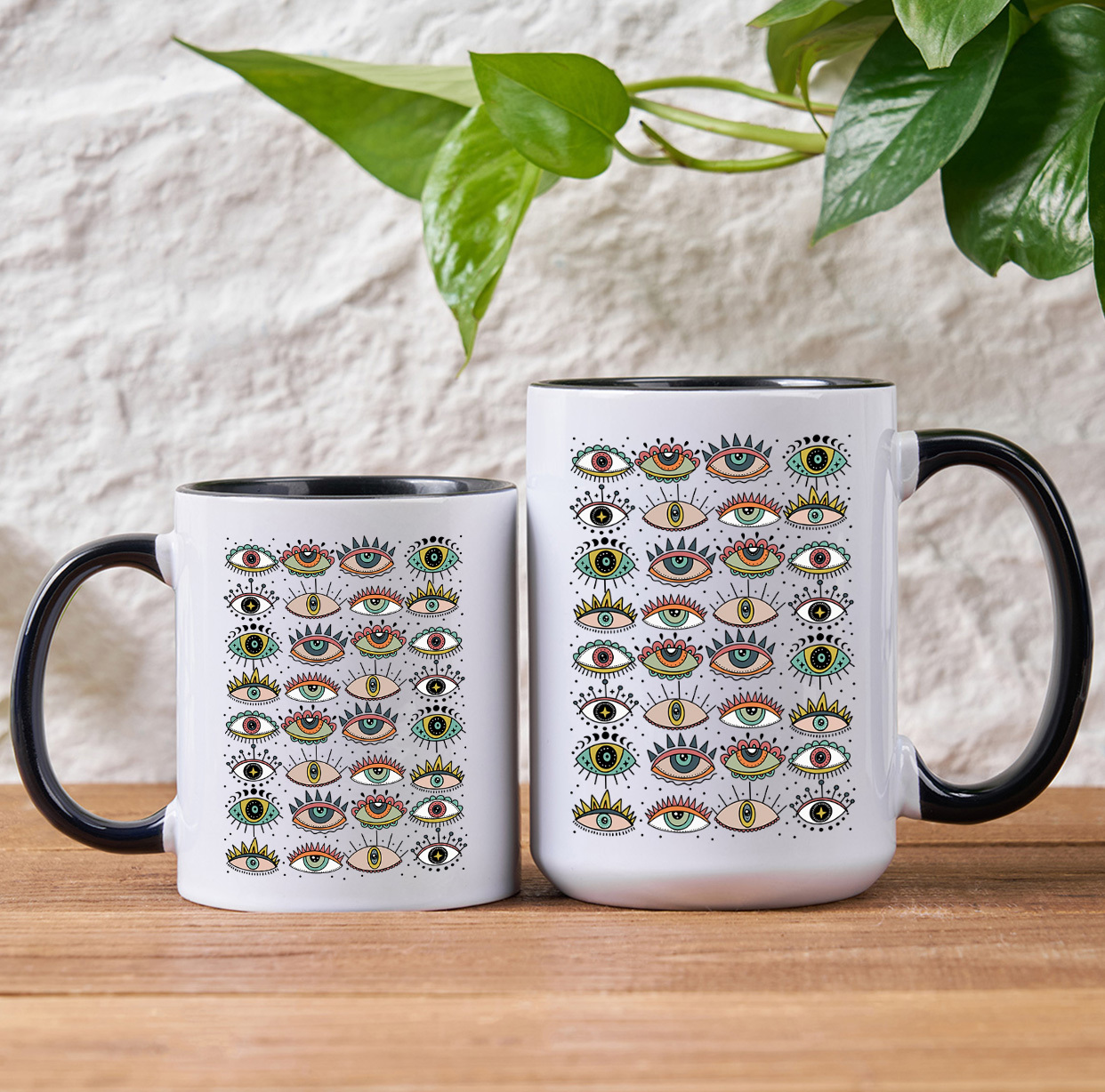 Purplehecate Evil Eye Pattern Mug