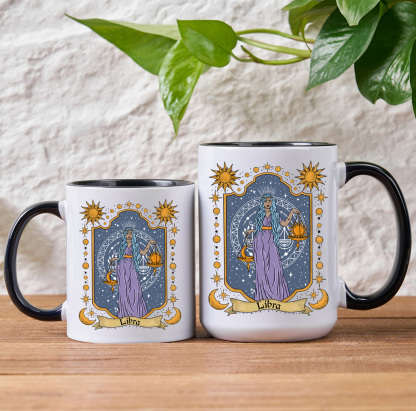 Purplehecate Libra Zodiac Mug