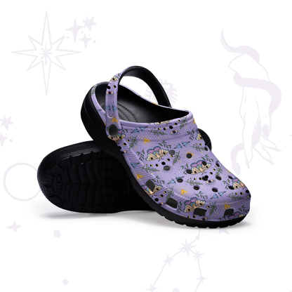 Purplehecate Luna Moth Witch Rubber Clogs