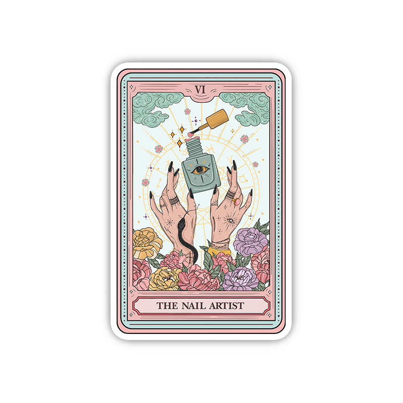 Purplehecate The Nail Artist Life Tarot Sticker