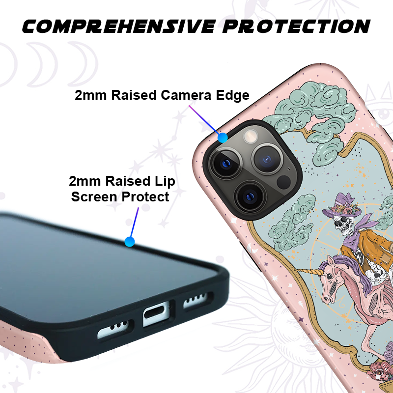 Purplehecate The Audacity Tarot Card Ancient Mirror Phone Case