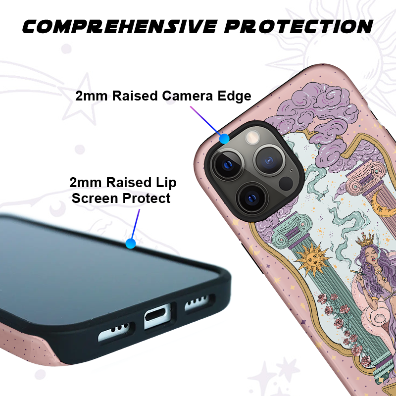 Purplehecate The High Priestess Tarot Card Ancient Mirror Phone Case