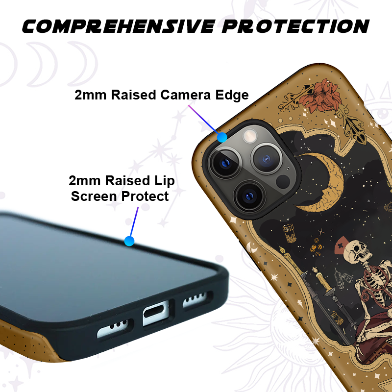 Purplehecate The Nurse Tarot Card Ancient Mirror Phone Case