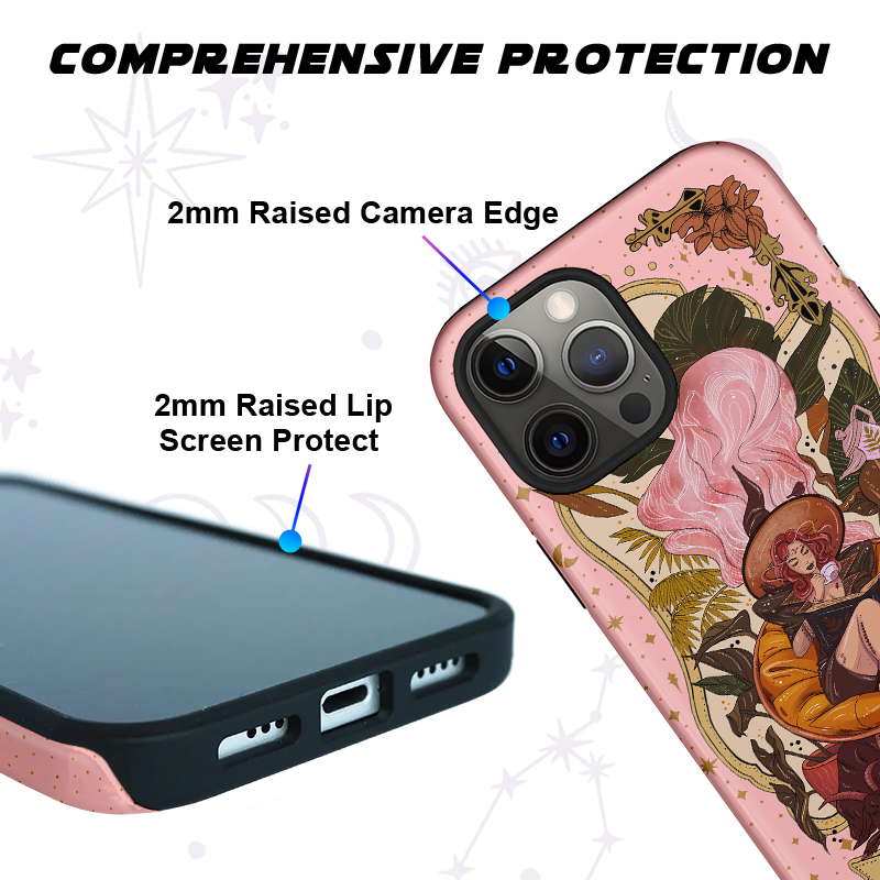 Purplehecate The Reader Tarot Card Ancient Mirror Phone Case