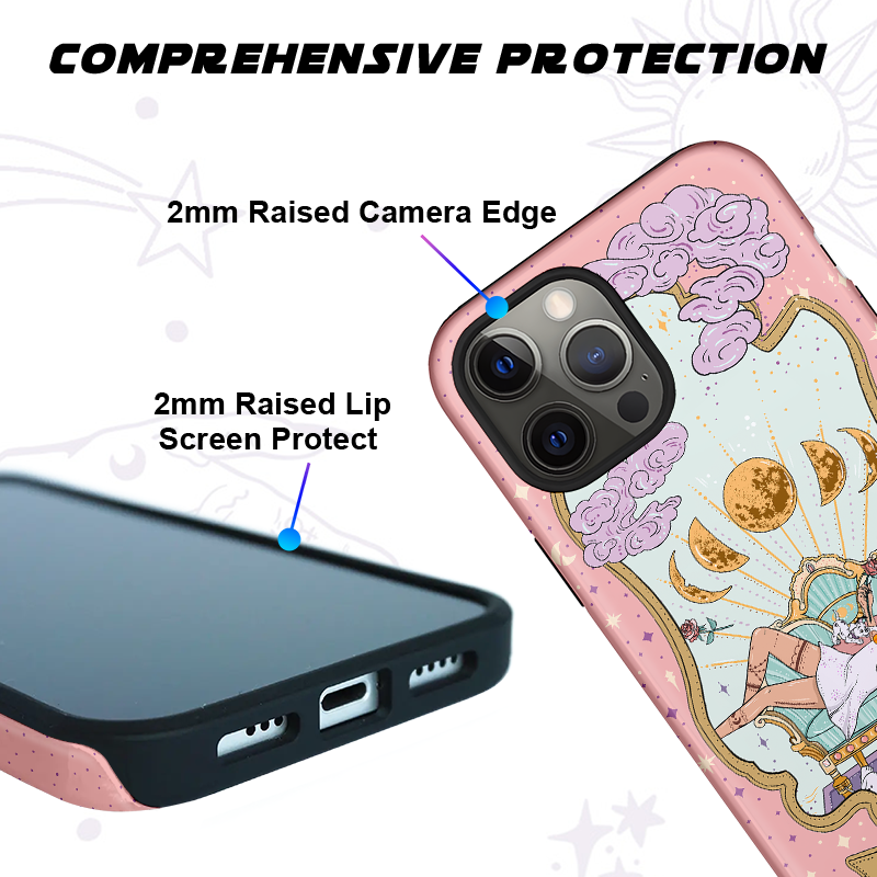 Purplehecate The Cat Mom Tarot Ancient Mirror Phone Case