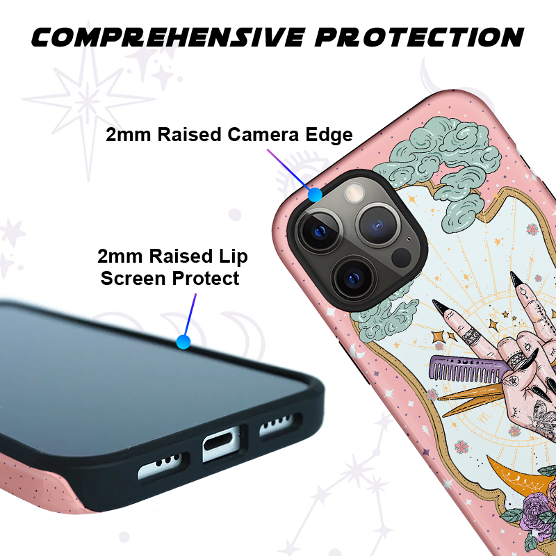 Purplehecate The Hair Stylist Tarot Ancient Mirror Phone Case