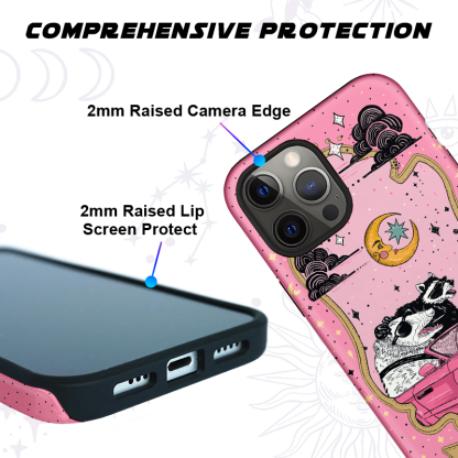 Purplehecate The Team Trash Tarot Card Ancient Mirror Phone Case