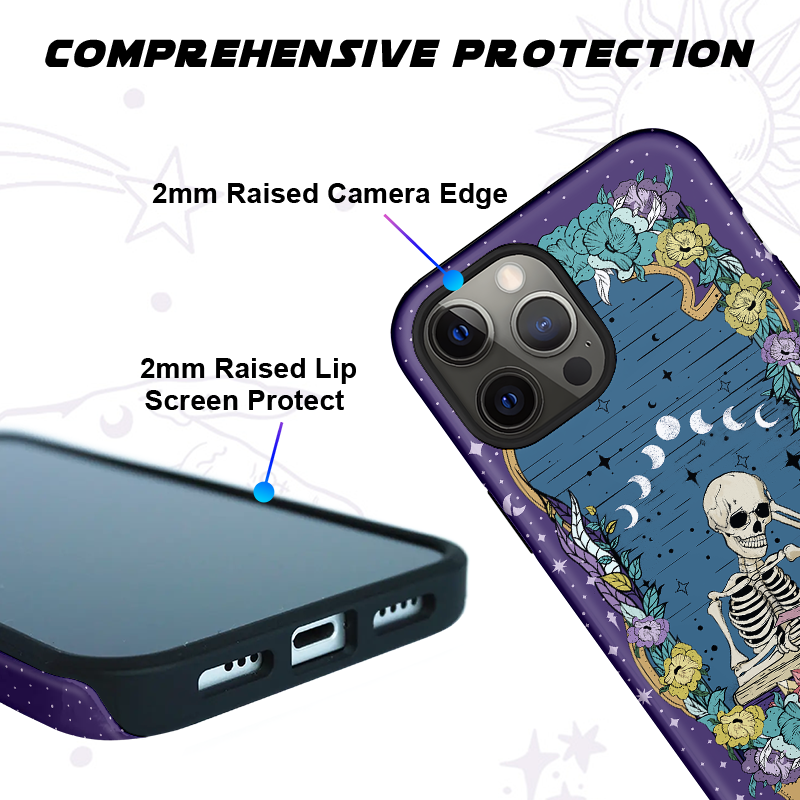 Purplehecate The Reader Tarot Card Ancient Mirror Phone Case