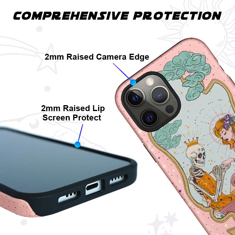 Purplehecate The Nail Tech Life Tarot Ancient Mirror Phone Case