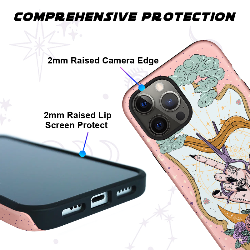 Purplehecate The Hair Magician Tarot Ancient Mirror Phone Case