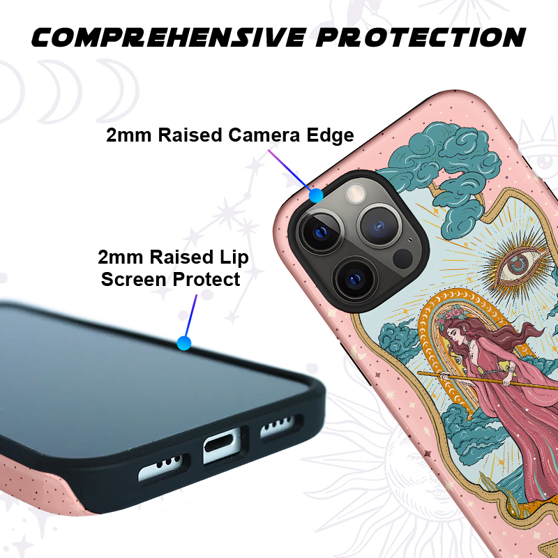 Purplehecate The Audacity Goddess Tarot Ancient Mirror Phone Case