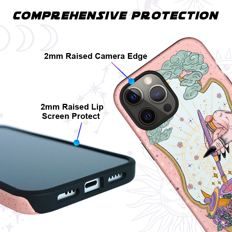 Purplehecate The Nail Artist Tarot Card Ancient Mirror Phone Case