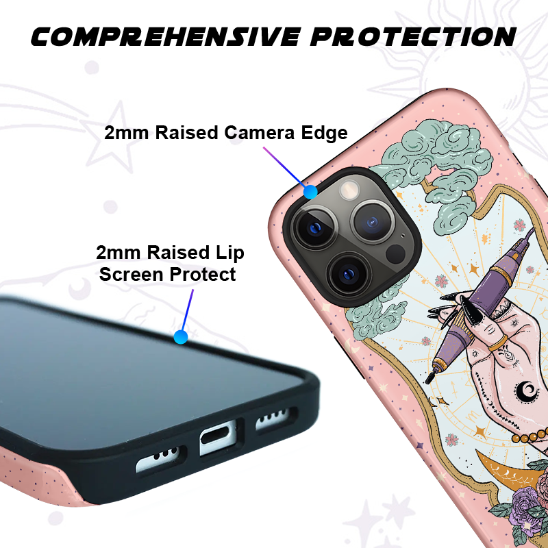 Purplehecate The Nail Tech Tarot Card Ancient Mirror Phone Case