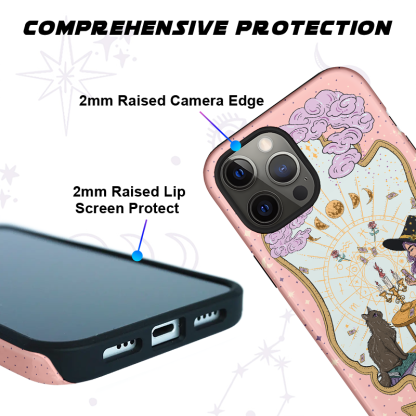 Purplehecate The Cat Witch Mom Tarot Ancient Mirror Phone Case