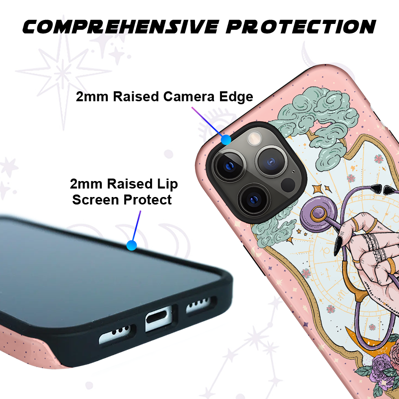 Purplehecate The Registered Nurse Tarot Card Ancient Mirror Phone Case