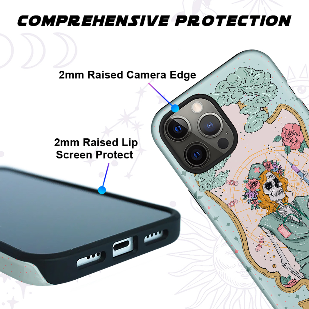 Purplehecate The Nurse Tarot Ancient Mirror Phone Case