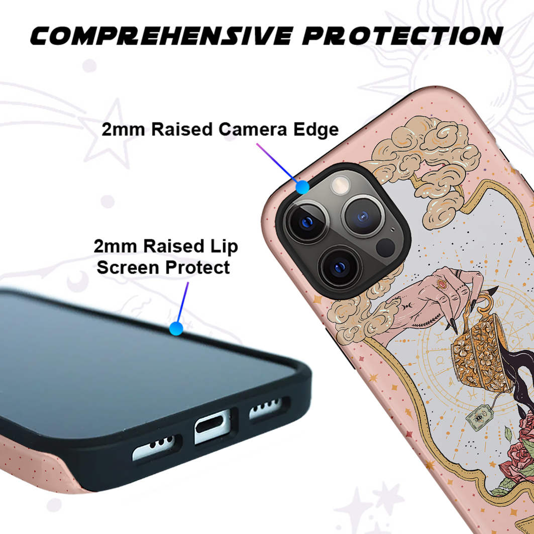 Purplehecate The Tea Food Tarot Ancient Mirror Phone Case