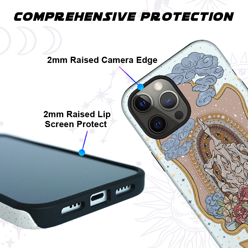 Purplehecate The Zero Of Fucks Tarot Ancient Mirror Phone Case