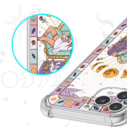 Purplehecate The Dog Mom Tarot Clear Phone Case