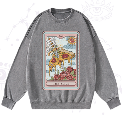 Purplehecate The Slice Tarot Washed Sweatshirt
