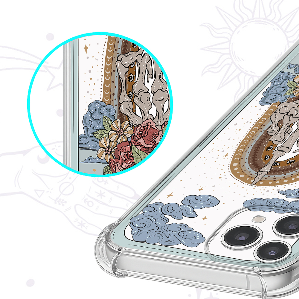 Purplehecate The Zero Of Fucks Tarot Clear Phone Case