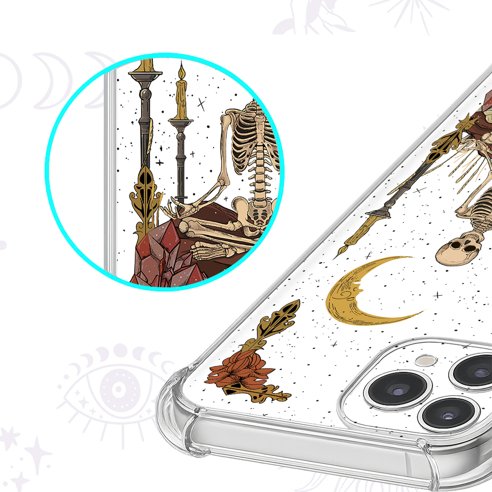 Purplehecate The Reader Tarot Clear Phone Case