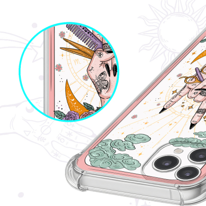 Purplehecate The Hair Stylist Tarot Clear Phone Case